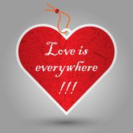 valentine heart tag