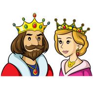 King Queen Cartoon N2