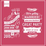 Wedding stamps pink