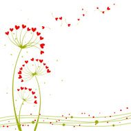 Abstract springtime love flower
