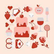 Valentine day composition