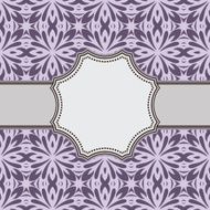 Vintage vector flower frame N143