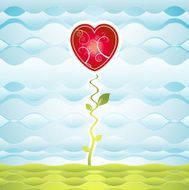 Red Heart Vector N8