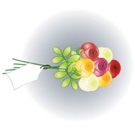 Mixed colored roses