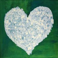 Sheepskin heart
