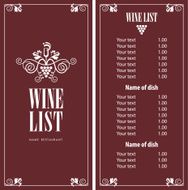 wine menu N2