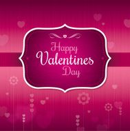 Valentine frame - pink