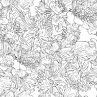 Vector seamless floral pattern N312