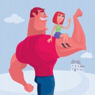happy man and woman