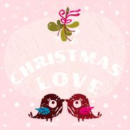 Christmas Love Birds