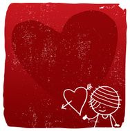 grunge heart background N14