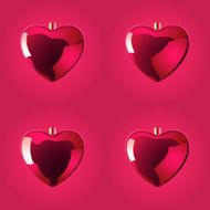 Heart-Shaped Bauble - Red