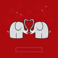 Elephant lovers greeting card