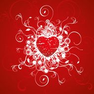 Grunge Valentine&#039;s heart