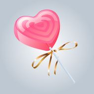 Heart-Shaped Lollipop