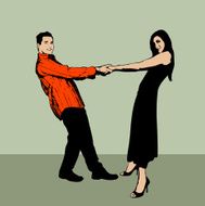 Young couple holding hands N2