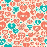 valentine seamless pattern N16