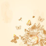 Beige Vintage vector background