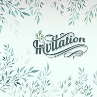 Watercolor invitation N7