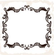 Vector vintage retro frame Decorative background