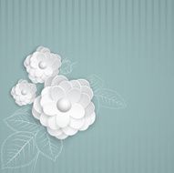 Background with paper flowers N15