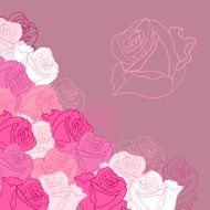 Invitation cards with roses N8