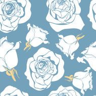 seamless pattern with stylized roses N8