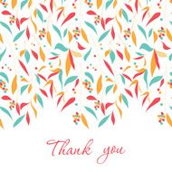Card with colourful leaves