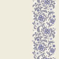 Seamless decorative floral border N2