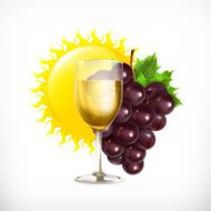 Winery isolated vector illustration
