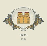 Vintage wine label N6