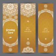 Vintage ornate cards in Eastern style N33