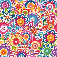 Colorful floral pattern Seamless background N2