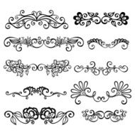 Set Calligraphic Borders and Page Decoration N6