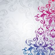Abstract vector floral background with east flowers N8
