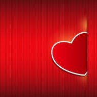 Happy Valentines Day card with heart Vector illustration N146