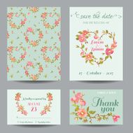 Invitation-Congratulation Card Set - for Wedding Baby Shower N2