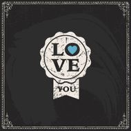 Valentine&#039;s Day vector poster N190