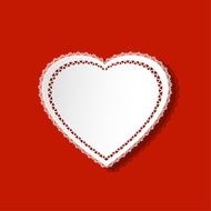 Heart doily