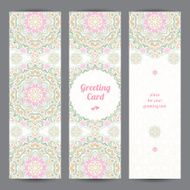 Vintage ornate cards in Eastern style N35