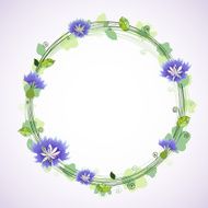 Spring wreath Seasonal background N2