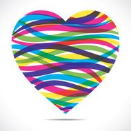 abstract heart shape vector