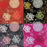 Seamless patterns - floral backgrounds N2