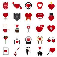 Vector Love Heart Illustration Set N6