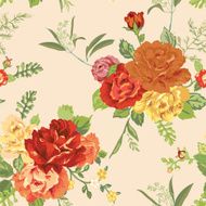 Seamless Floral Shabby Chic Background N4