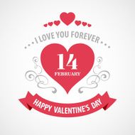 Typography Valentine&#039;s Day cards N23