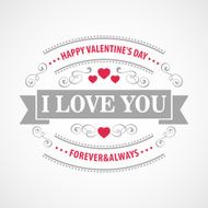 Typography Valentine&#039;s Day cards N24