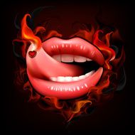 Hot sexy lips