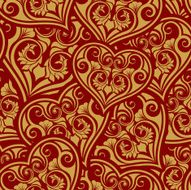 Seamless wallpaper pattern with heart N5