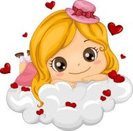 Cute Girl on a Cloud N2